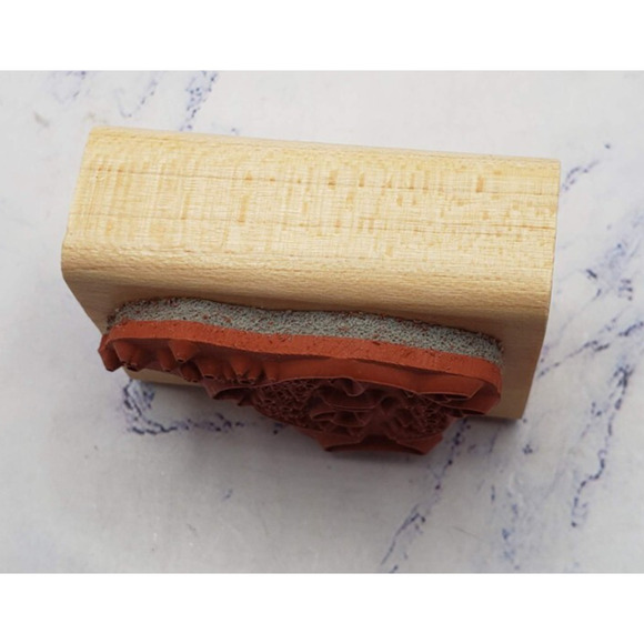 Happy Fish Eureka Stamp Small Wood Mounted Rubber Stamp - Picture 5 of 7